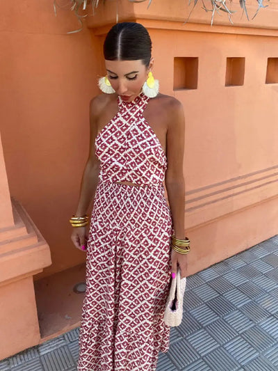 Robe Midi Femme Élégante Off-Shoulder Tissu Léger Confortable | Raffaella™