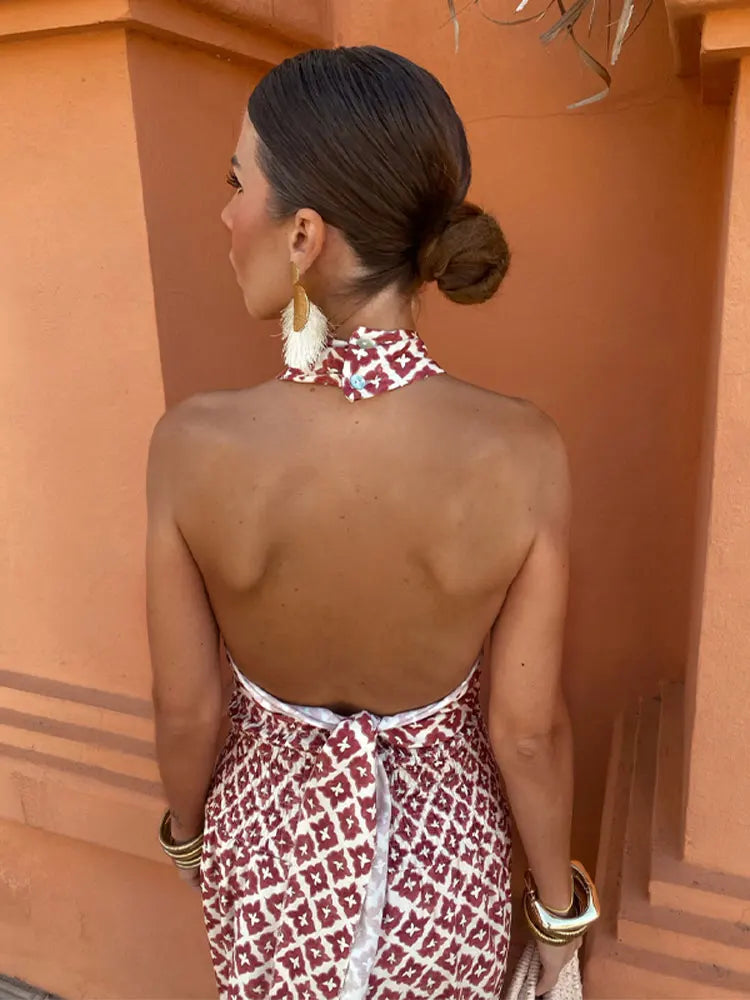 Robe Midi Femme Élégante Off-Shoulder Tissu Léger Confortable | Raffaella™