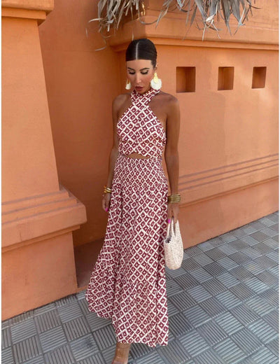 Robe Midi Femme Élégante Off-Shoulder Tissu Léger Confortable | Raffaella™