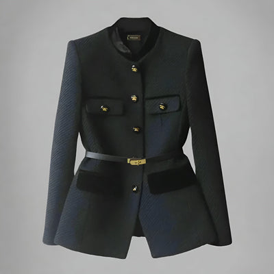 Alva ™ Blazer Noir Femme - Élégance et Confort Inégalés