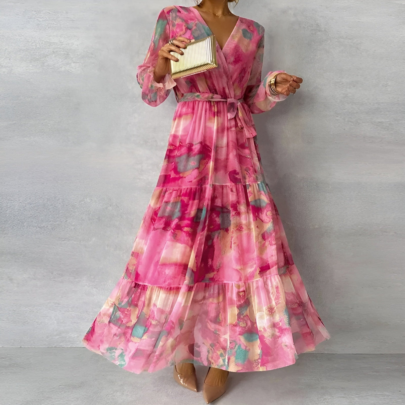 Lucia™ - Robe D'Été Longue Chic À Motif Floral