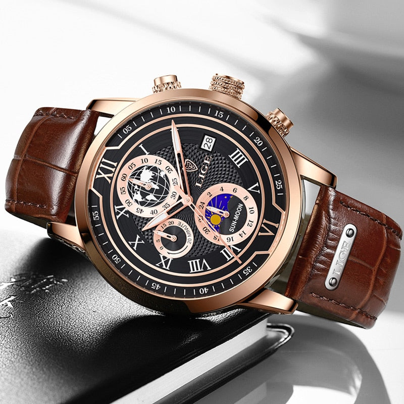 Lucas ™ - Montre Homme Élégante Avec Chronographe Et Étanchéité