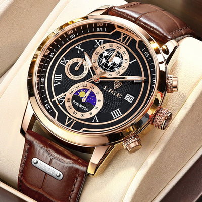 Lucas ™ - Montre Homme Élégante Avec Chronographe Et Étanchéité