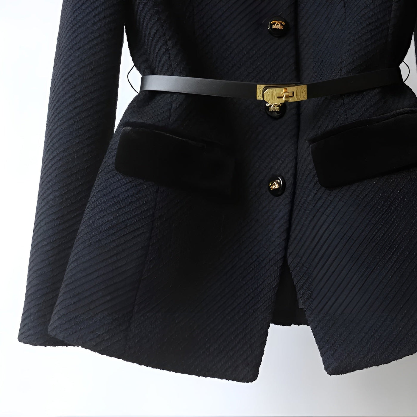 Alva ™ Blazer Noir Femme - Élégance et Confort Inégalés