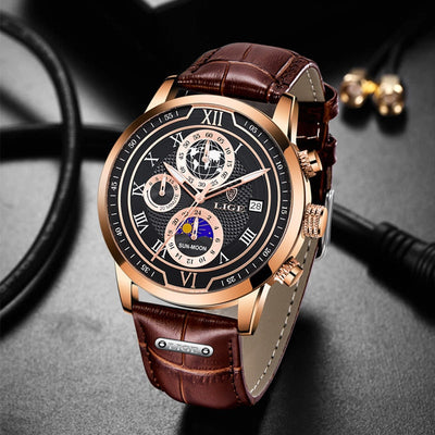Lucas ™ - Montre Homme Élégante Avec Chronographe Et Étanchéité