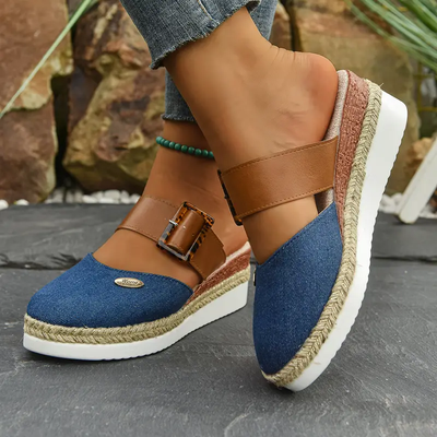 Sandales Orthopédiques Femme Antonia avec Semelle Épaisse et Confort Optimal