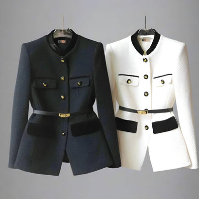 Alva ™ Blazer Noir Femme - Élégance et Confort Inégalés