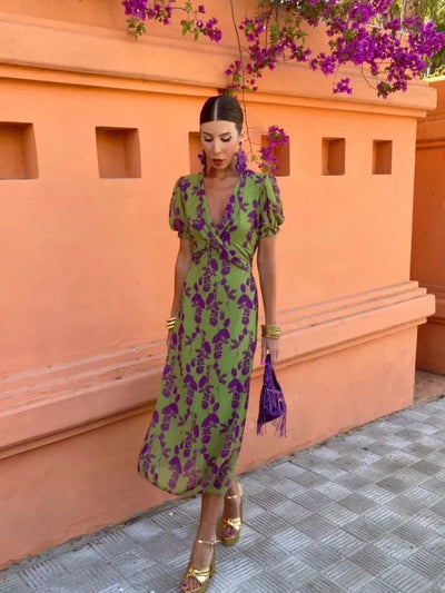 Lovisa ™ - Robe D'Été Femme Chic Florale Élégante Pour Toutes Occasions