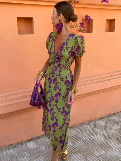 Lovisa ™ - Robe D'Été Femme Chic Florale Élégante Pour Toutes Occasions