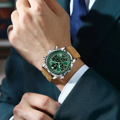 Marc™ - Montre Homme Chronographe Luxe - Élégance et Confort