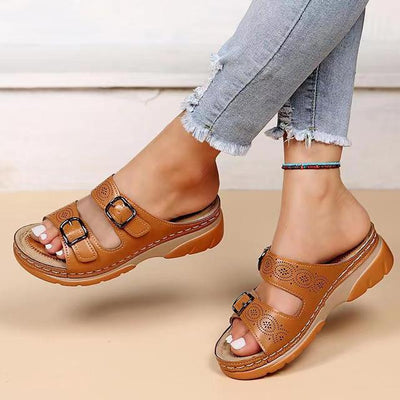 Avril™ - Sandales Femme Orthopédiques Élégantes Pour Confort Optimal