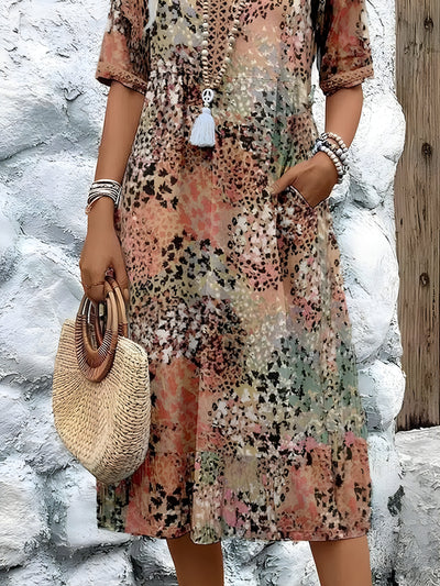 Felicia ™ - Robe Midi Chic Femme Confortable Pour Toutes Occasions