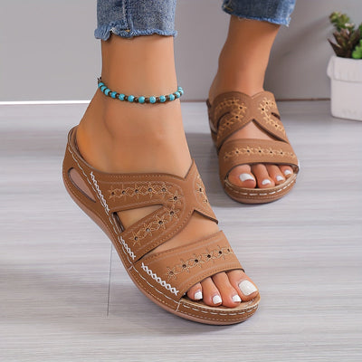Laura™ - Sandales Femme Orthopédiques Élégantes et Confortables