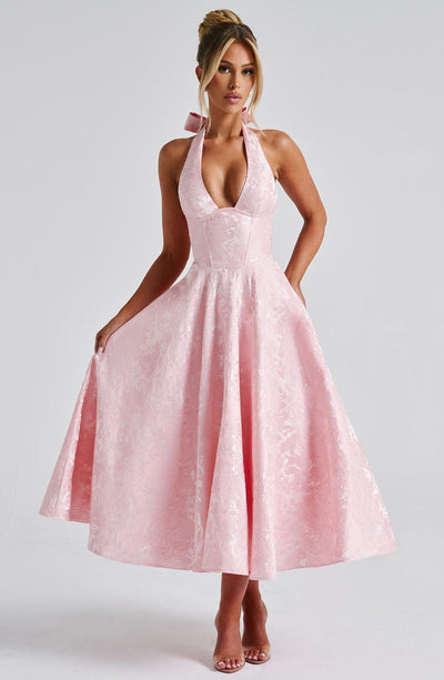 Clara™ — Robe Midi Chic Avec Décolleté Profond