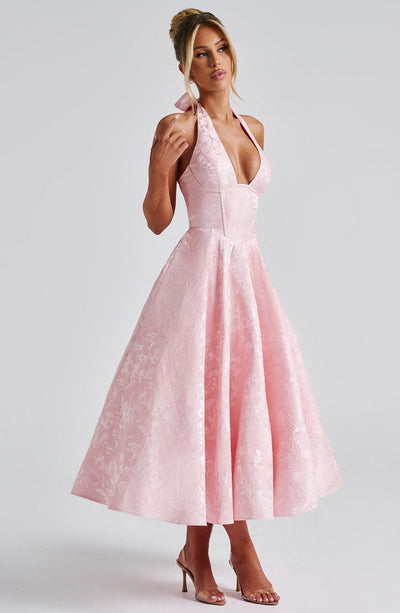 Clara™ — Robe Midi Chic Avec Décolleté Profond