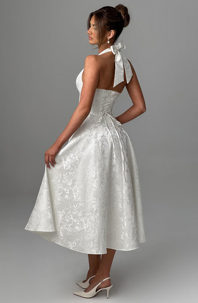 Clara™ — Robe Midi Chic Avec Décolleté Profond