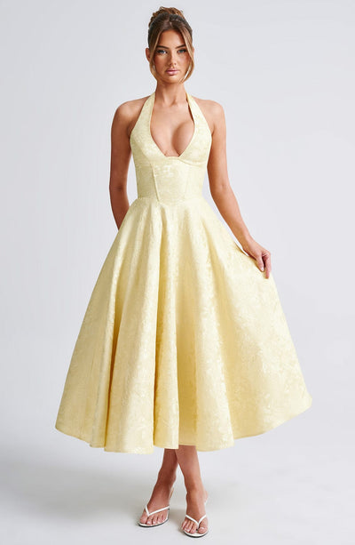 Variant image for Clara™ — Robe Midi Chic Avec Décolleté Profond-7