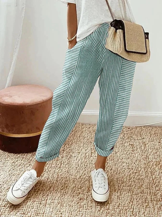 Lore™ - Pantalon Fluide Femme Confortable et Élégant Pour l'Été