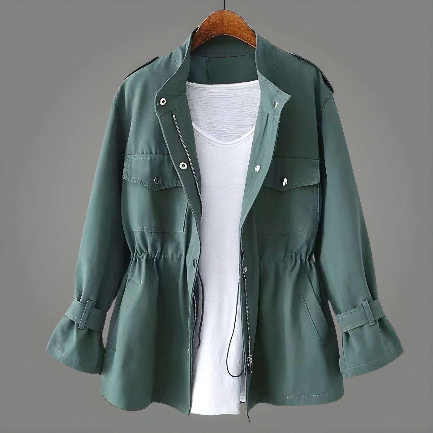 Albin ™ | Trench Femme Élégant - Confort et Style Ajustable