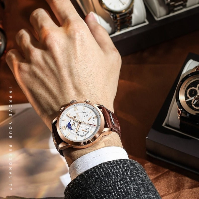 Lucas™ - Montre Sportive Homme Élégante et Durable, Résistante à l'Eau