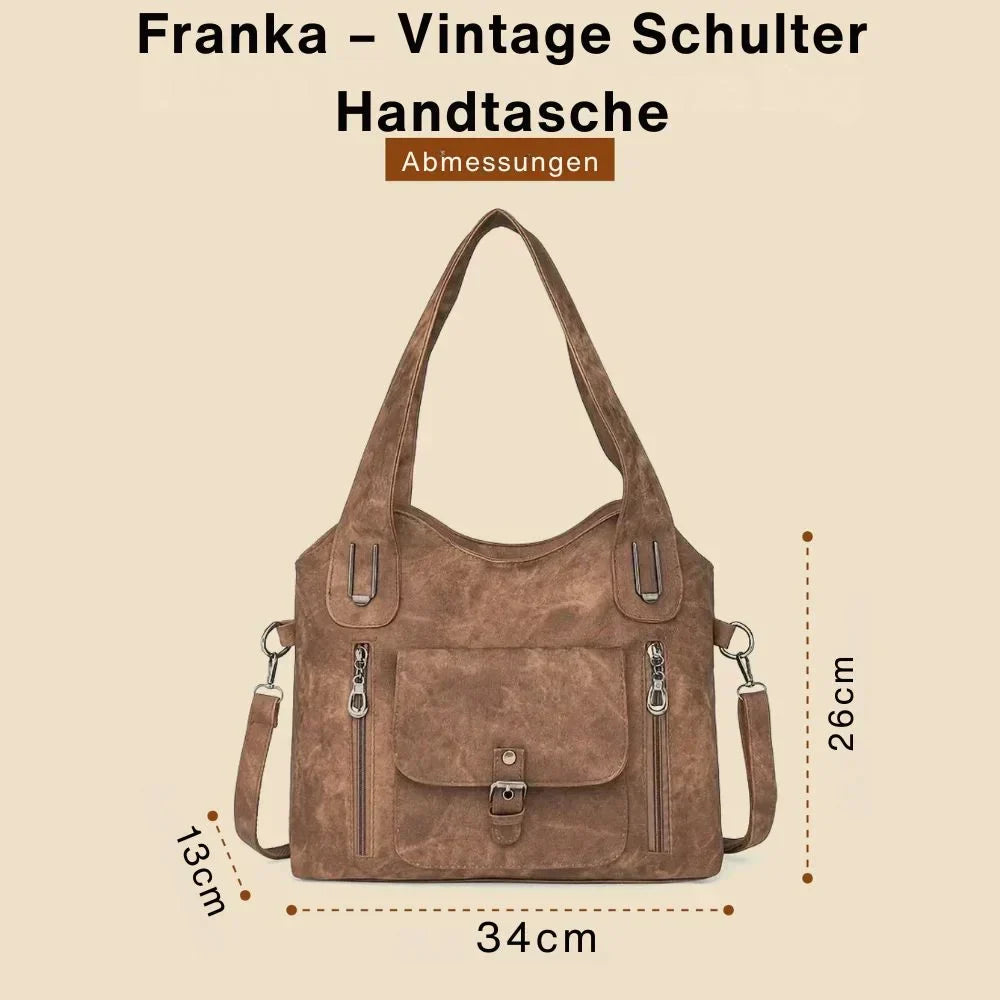 Franka™ - Sac à Main Femme Vintage Élégant Avec Sangle Amovible