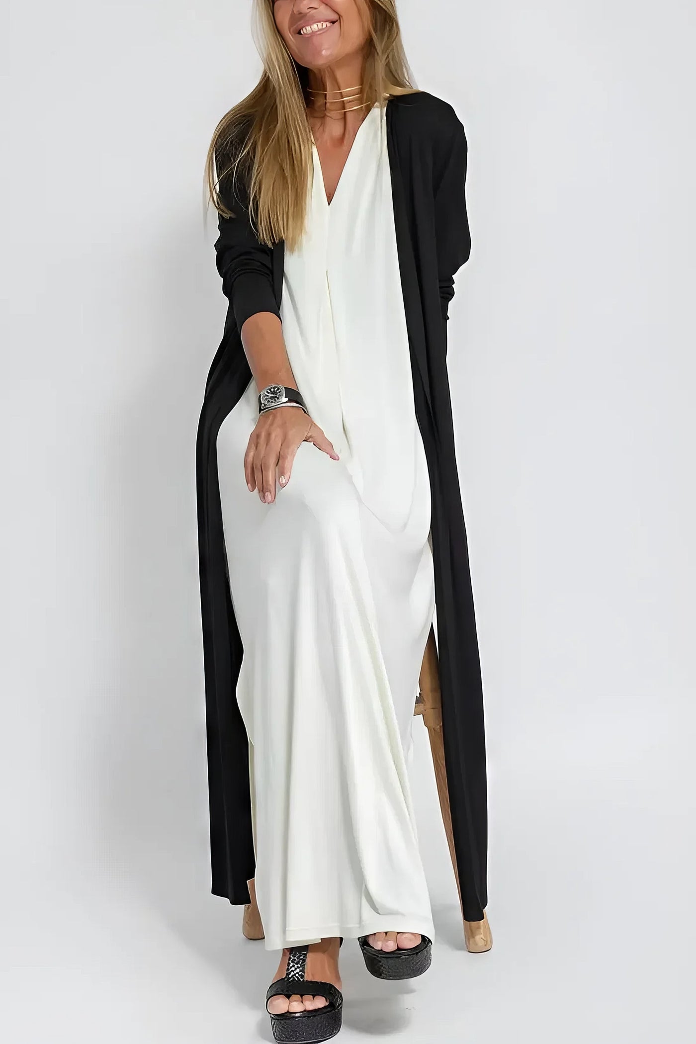 Elise™ - Robe Longue Élégante Et Confortable